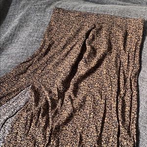 Mid Length Floral Skirt